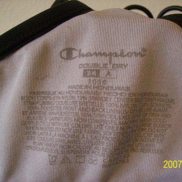 Champion 34A, Razor Back, Sports Bra, Black - Picture 4 of 7